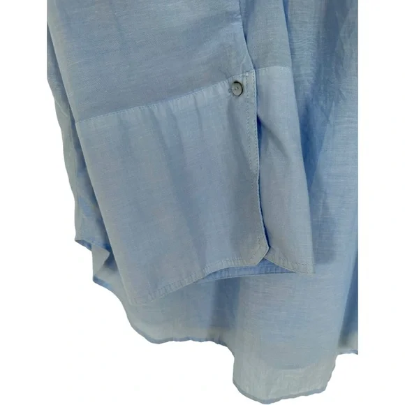 H&M Blouse in woven cotton fabric wide sleeves Collar wrapover V-Neck Size 8 - Picture 11 of 16